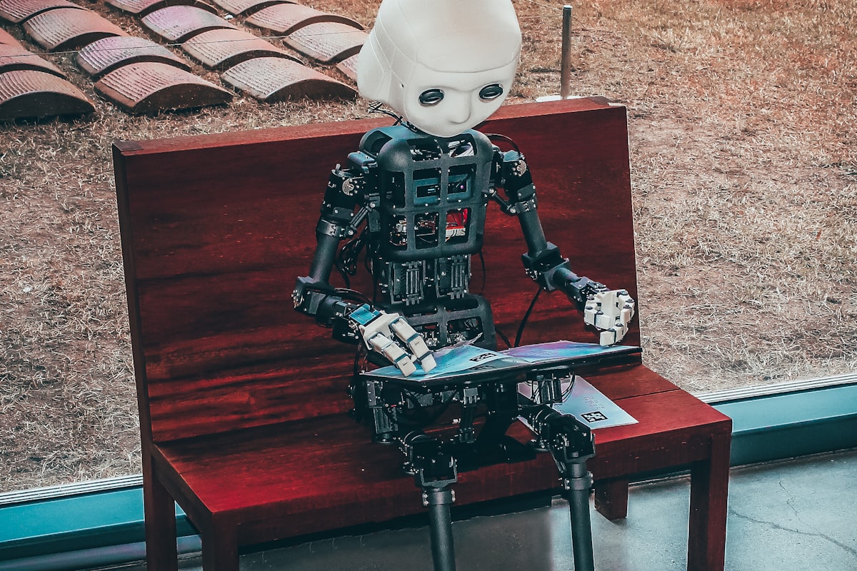 Ilustración de circuitos e inteligencia artificial